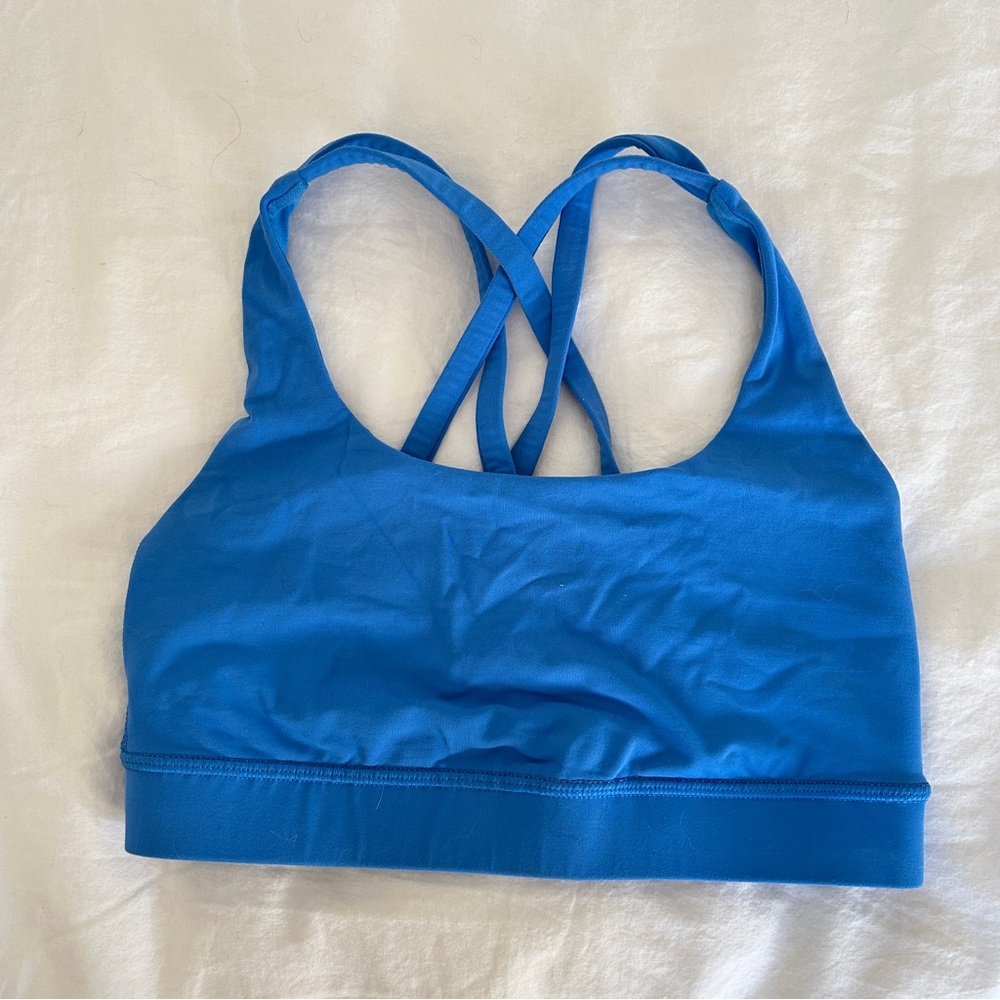 Blue lulu Sports Bra
